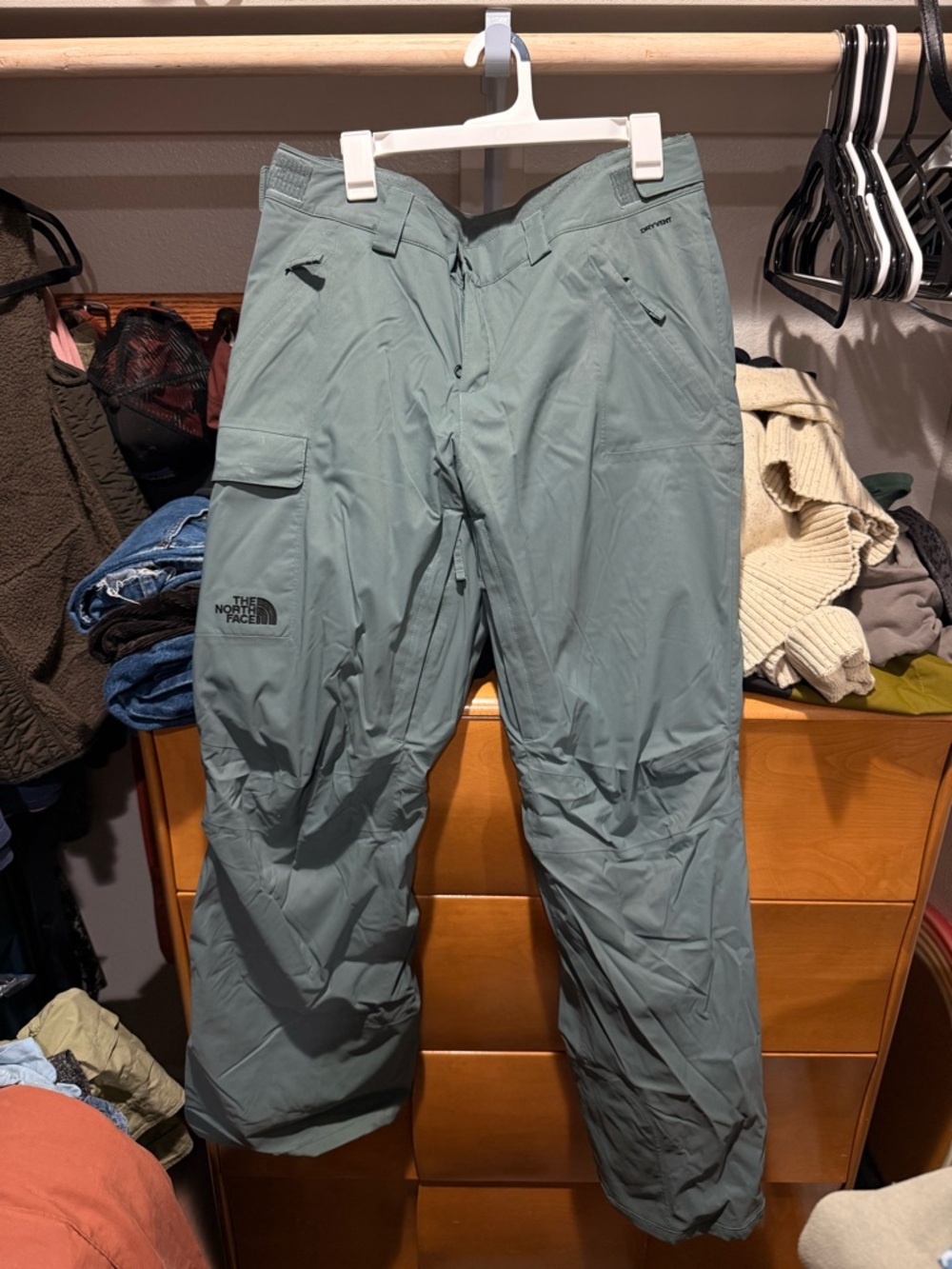 The North Face Women’s  sage Green snow Pants